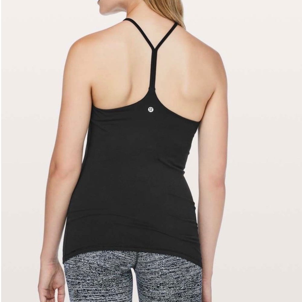 Lululemon Sun Setter Tank in Black, Size 12, Activewear Yoga Pilates Training